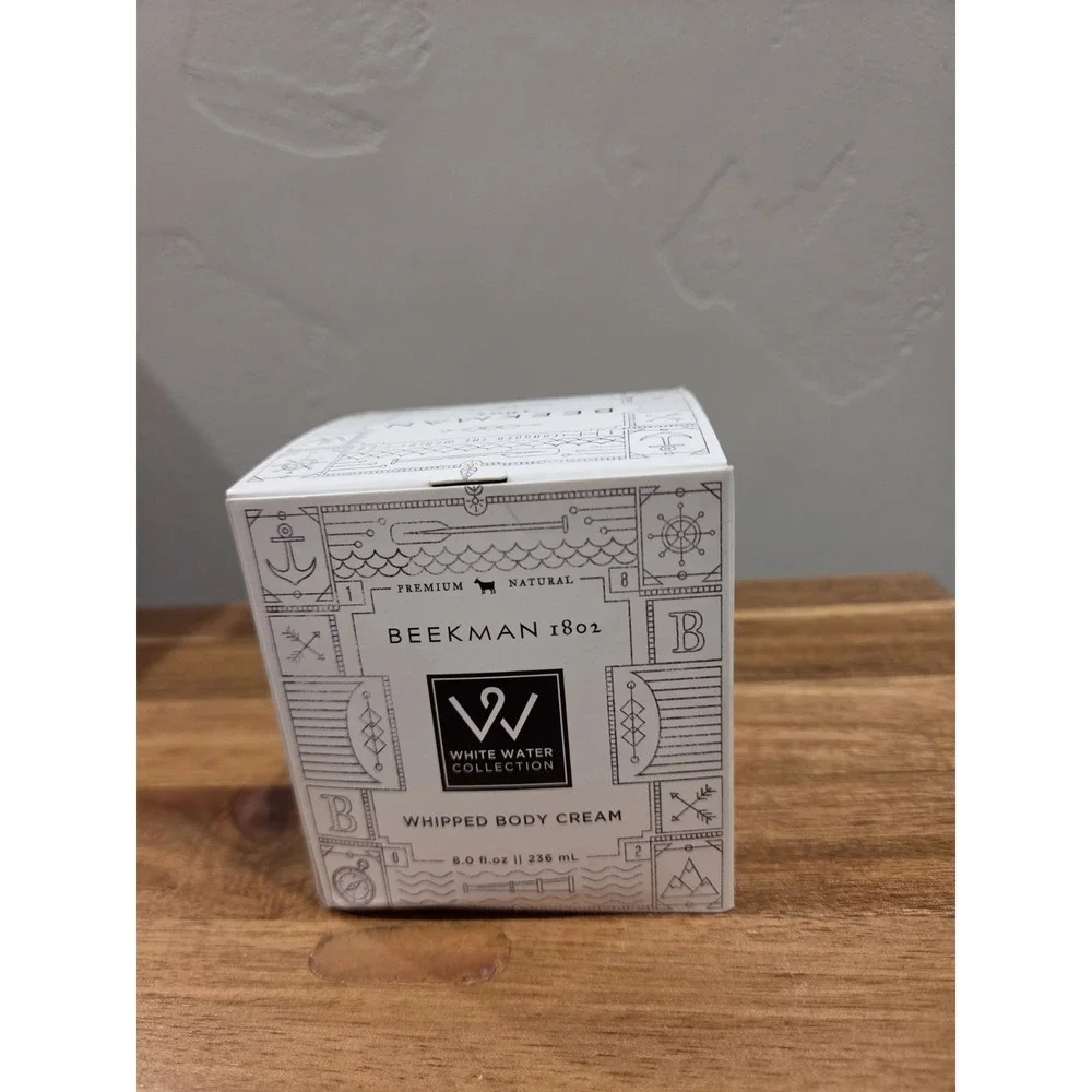 Beekman 1802 White Water Collection Goat Milk Whipped Body Cream 8 oz. New